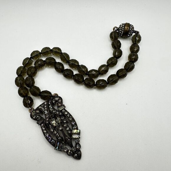 Heidi Daus Iris Swarovski Crystal, Art Deco style necklace! - Picture 11 of 14